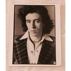 BILL WYMAN B&W Promo Photo Rolling Stones Press Photograph SIGNED AUTOGRAPHED